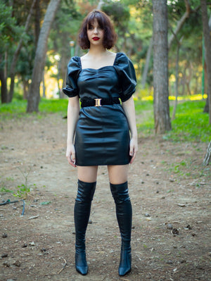 Magnolia Black Mini Dress