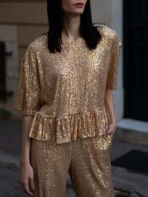 Honey Sequin Top