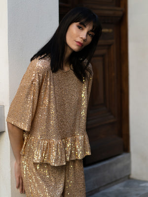 Honey Sequin Top