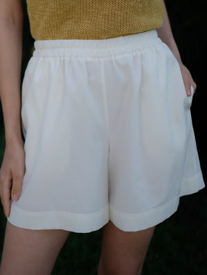Anna White Shorts