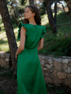 Adriana Silk Midi Dress