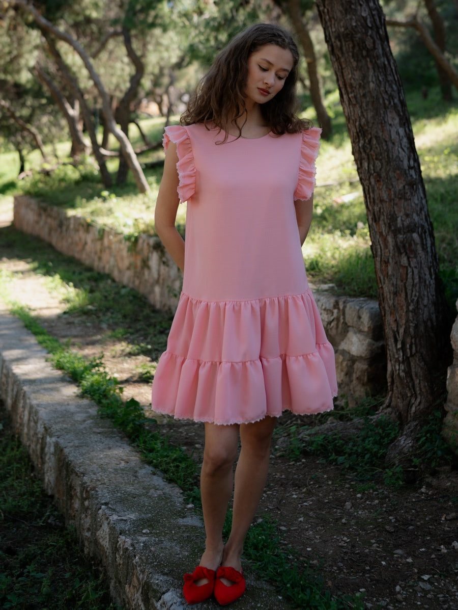 Alisia Pink Mini Dress