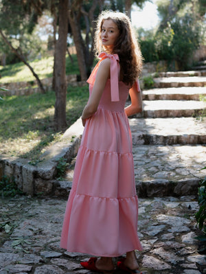 Alisia Pink Maxi Dress