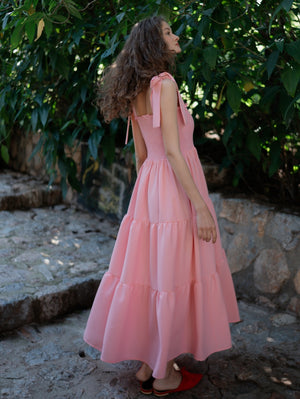 Alisia Pink Maxi Dress