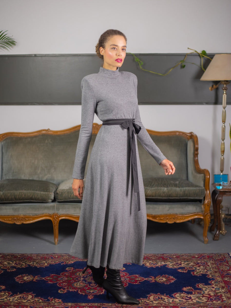 Julia Wool Gray Dress