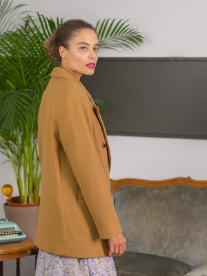 Grace Wool Camel Brown Blazer