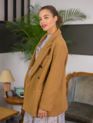 Grace Wool Camel Brown Blazer