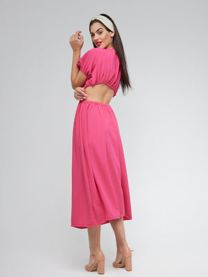 Stella Midi Pink Dress