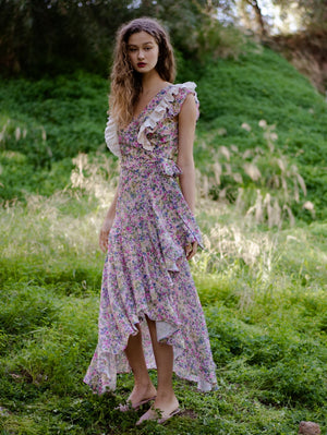 Mariposa Maxi Wrap Dress