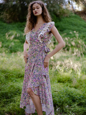 Mariposa Maxi Wrap Dress
