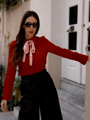 Valentina Red Blouse
