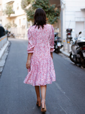 Valentina Polka Dots Midi Dress