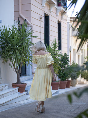 Belle Coral Midi Dress Damodastories Collection