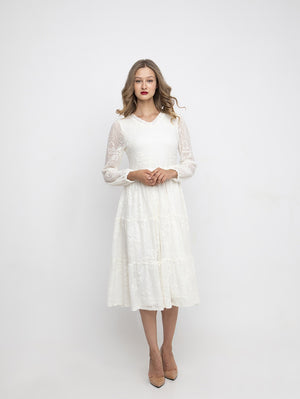 Greta Lace Midi Dress