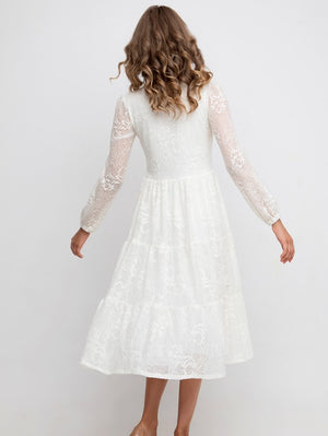 Greta Lace Midi Dress