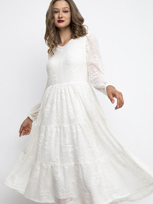 Greta Lace Midi Dress