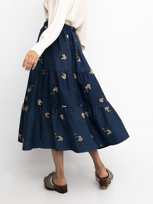 Bluebell Denim Midi Skirt